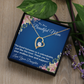 THE BOND BETWEEN US IS UNBREAKABLE/ FOREVER LOVE NECKLACE