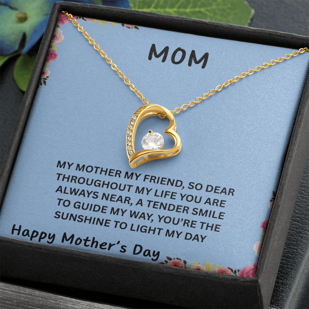 TO OUR FAMILY YOU ARE THE WORLD. FOREVER LOVE NECKLACE/ W/ON DEMAND MESSAGE CARD