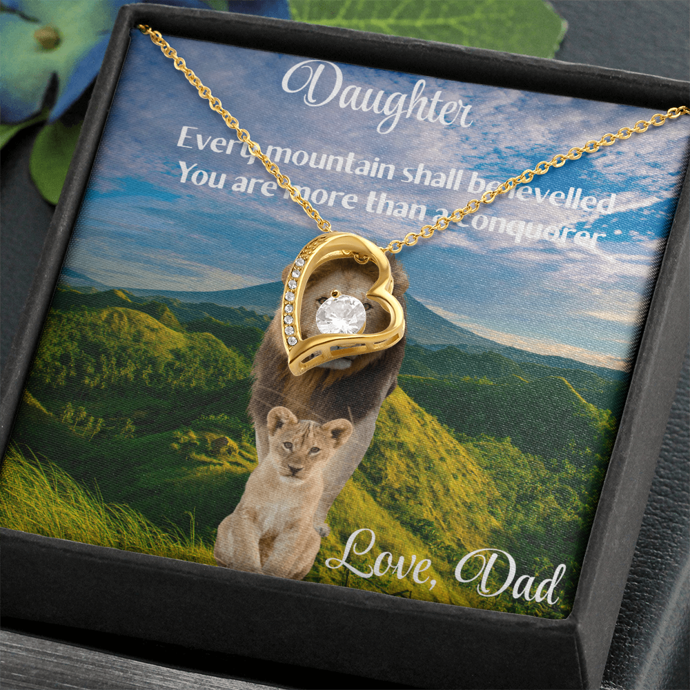 FOREVER & ALWAYS MY BEAUTIFUL DAUGHTER/ FOREVER LOVE NECKLACE