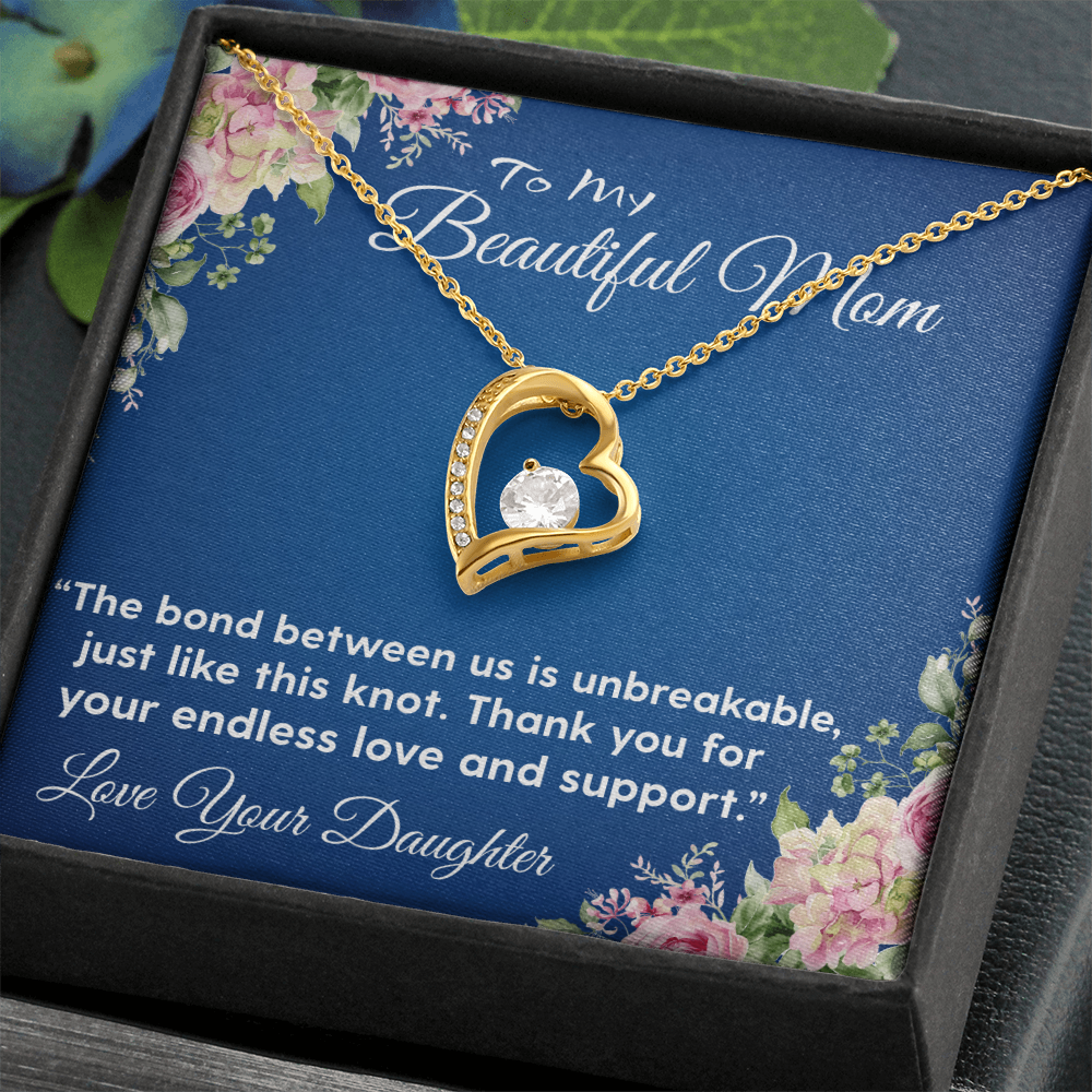THE BOND BETWEEN US IS UNBREAKABLE/ FOREVER LOVE NECKLACE