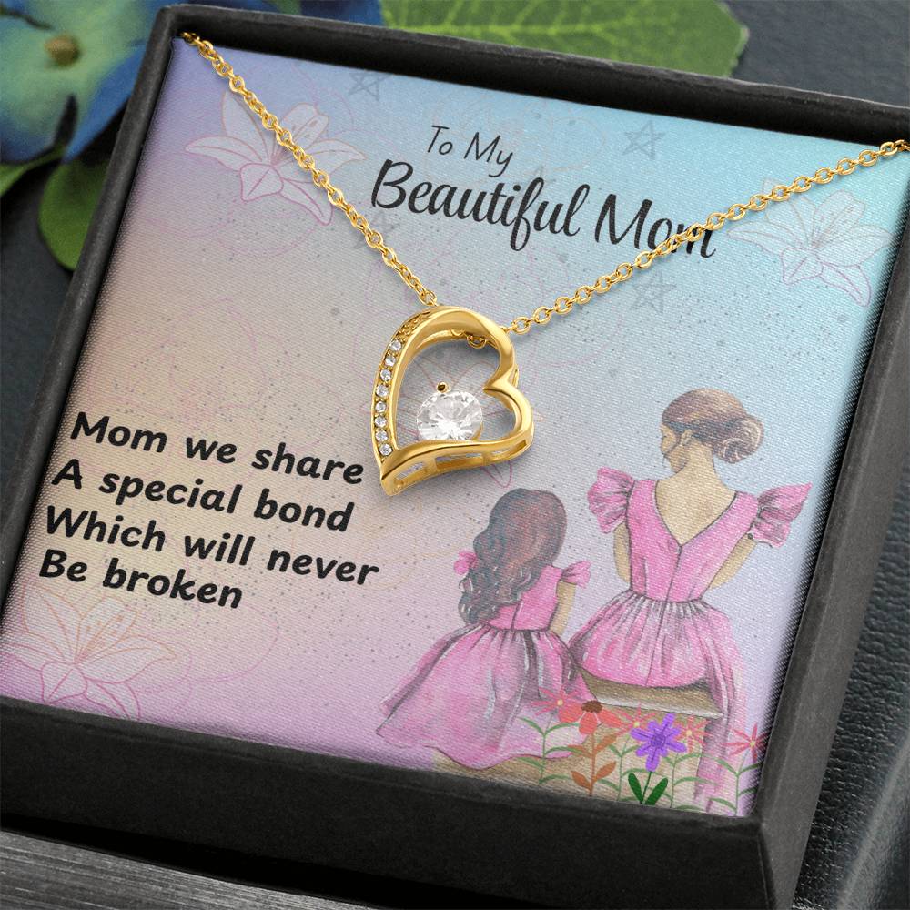 MOM YOU ARE EVERTHING/FOREVER LOVE NECKLACE/WITH ON DEMAND MESSAGE CARD