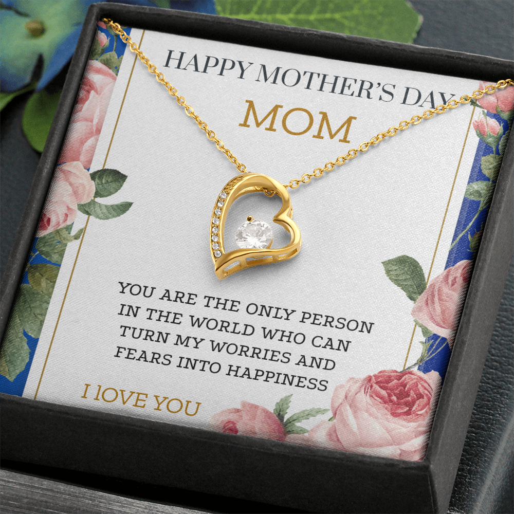 YOU ARE THE FIRST ONE THAT TAUGHT ME HOW TO LOVE/ FOREVER LOVE NECKLACE WITH ON DEMAND MESSAGE CARD