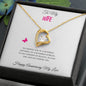To My Wife Forever Love Necklace With On Demand Message Card