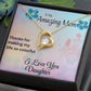 MOM YOU ARE MY FOREVER LOVE/FOREVER LOVE NECKLACE WITH ON DEMAND MESSAGE CARD