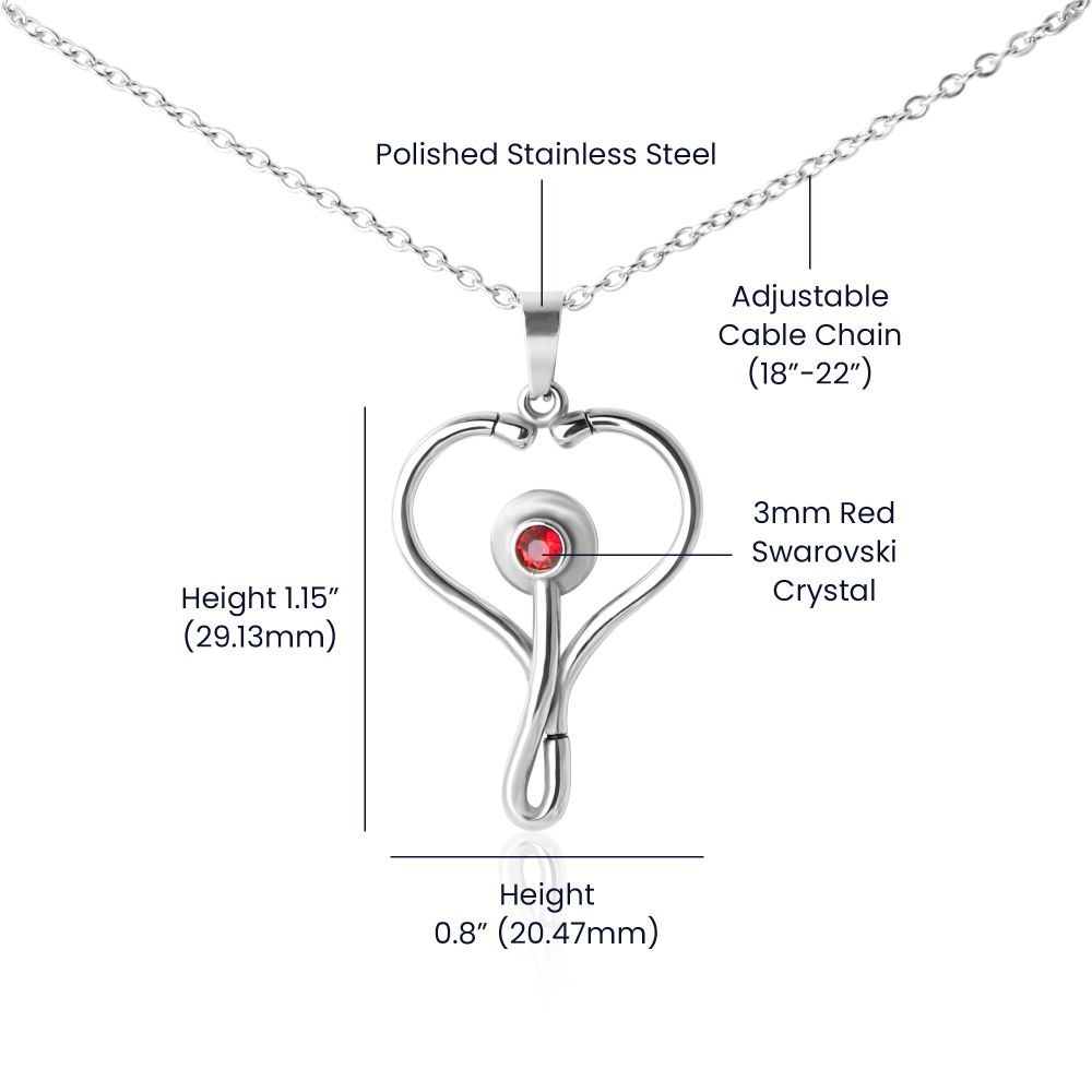 TO MY Soulmate Heart scope necklace