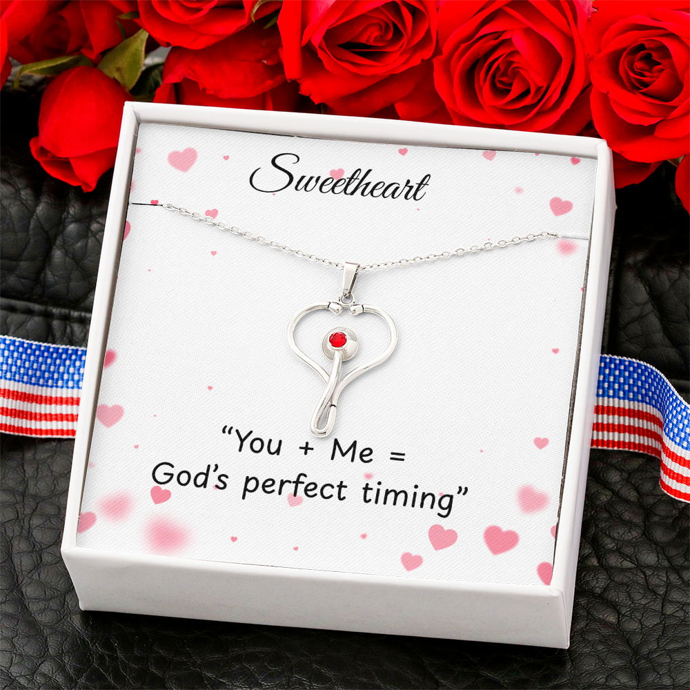TO MY Soulmate Heart scope necklace