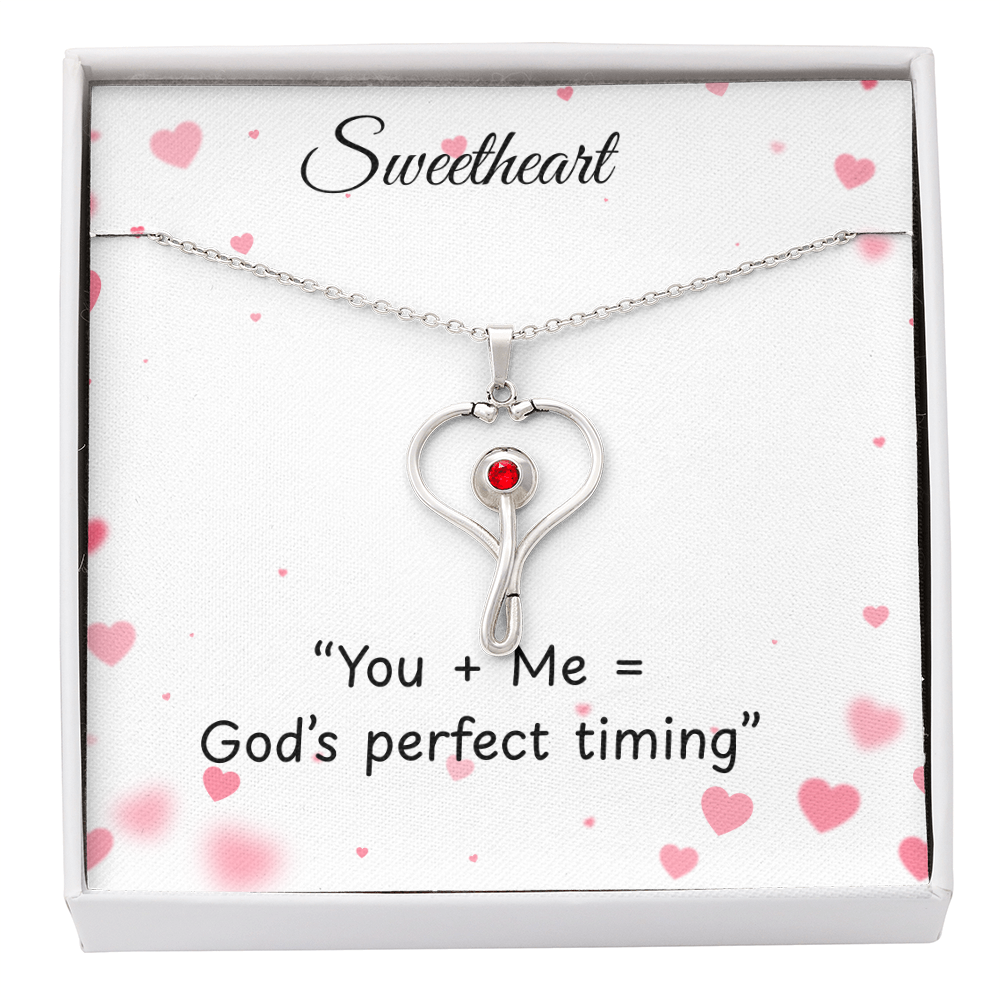 TO MY Soulmate Heart scope necklace