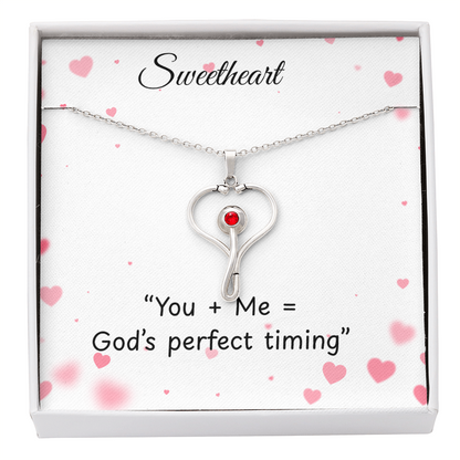 TO MY Soulmate Heart scope necklace