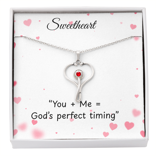 TO MY Soulmate Heart scope necklace