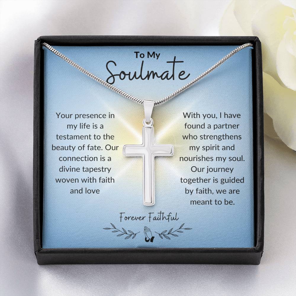 To My Soulmate | Stainless Cross Necklace