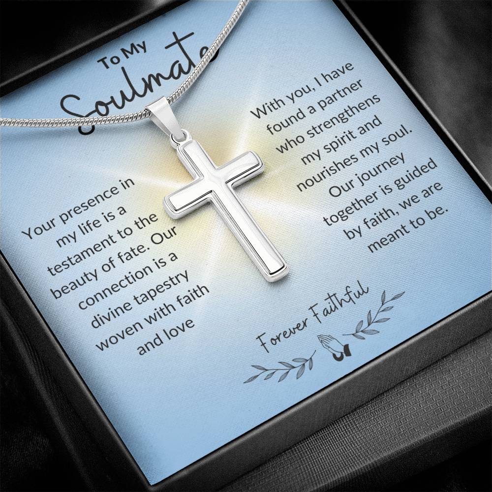 To My Soulmate | Stainless Cross Necklace