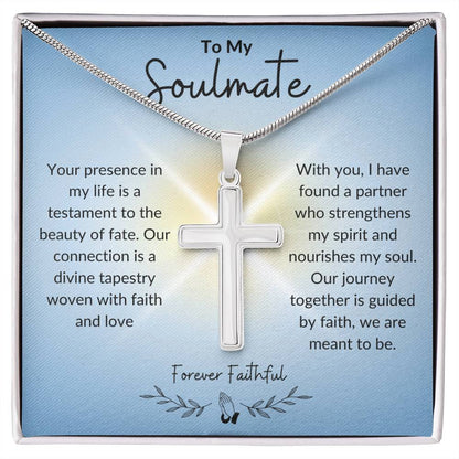 To My Soulmate | Stainless Cross Necklace