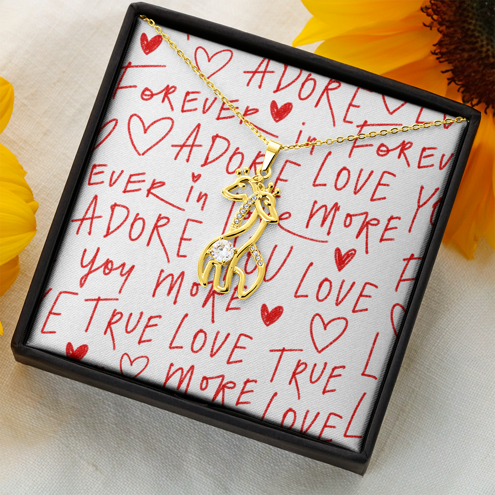 ADORE IN LOVE GIRAFFE NECKLACE