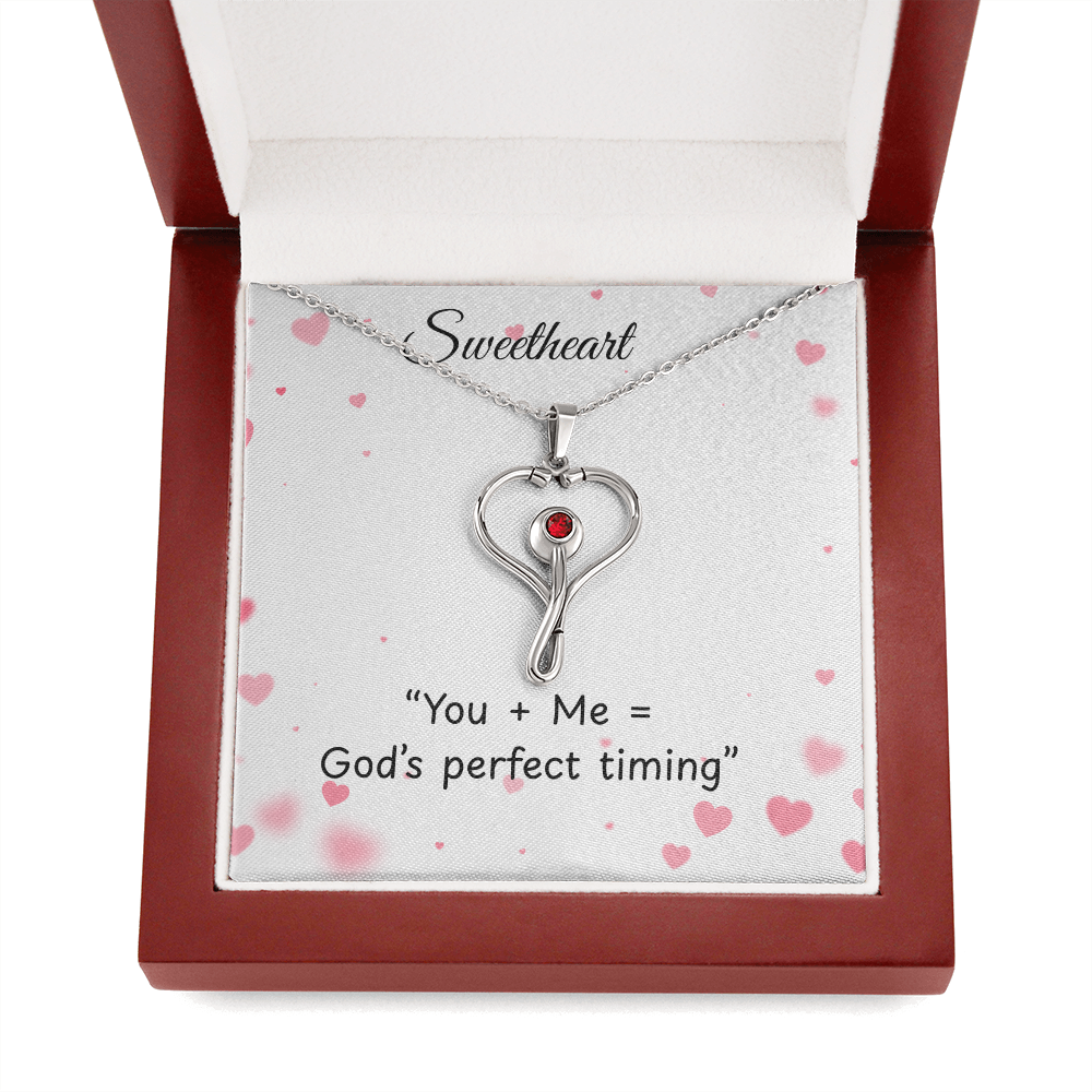 TO MY Soulmate Heart scope necklace